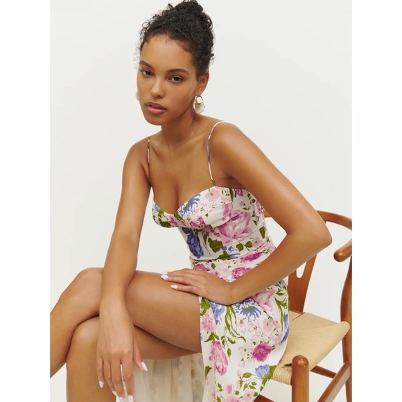 NWT Reformation Kourtney Dress - Donna Floral - Picture 4 of 14